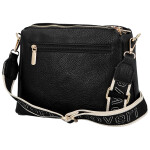 Trendy dámská koženková crossbody kabelka Chiara, černá