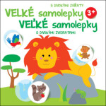 Velké samolepky s divokými zvířaty Lev / Veľké samolepky s divokými zvieratami