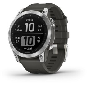 Garmin fenix 7 Pro Glass stříbrno-šedá / Chytré hodinky / GPS / 1.3 dotykový displej / mapy / BT / WiFi / voděodolné (010-02540-01)