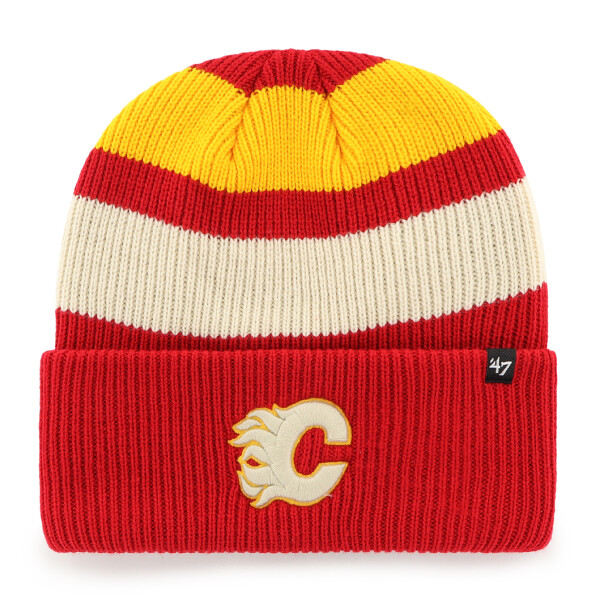 47 Brand Pánská zimní čepice Calgary Flames NHL Clubhouse Jennings ’47 Cuff Knit