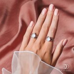 Royal Fashion prsten 14k zlato Vermeil GU-DR8351R-ROSEGOLD-TOPAZ Velikost: 10 (EU: 61-63)