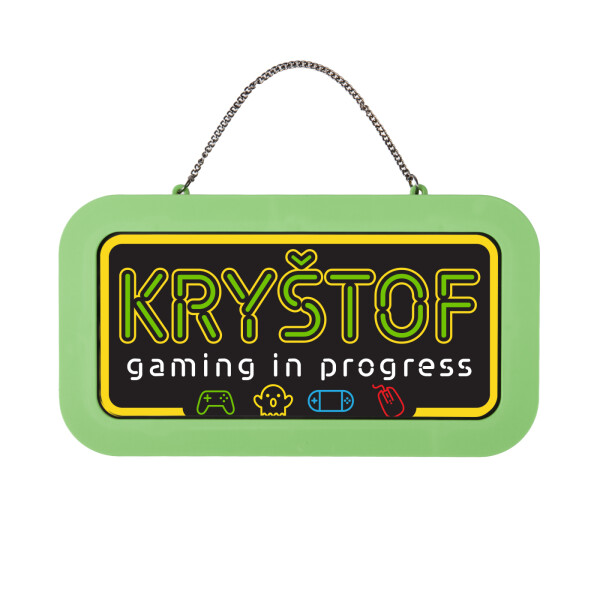 Neonová cedulka se jménem - Kryštof - Albi