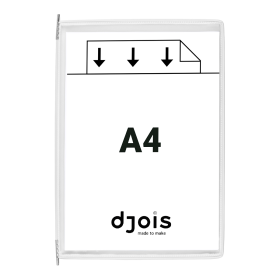 Djois závěsný rámeček s kapsou, A4, otevřený shora, bílý, 10 ks