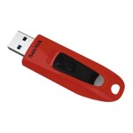 SanDisk Ultra 32GB červená / Flash Disk / 32GB / USB 3.0 / čtení: až 100MBs / zápis: 40MBs (SDCZ48-032G-U46R)