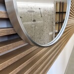 Mereo Zrcadlo kulaté pr. 60 cm, LED osvětlení a odmlžování, ocelově šedý rám CN164S