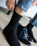 Hladké pánské ponožky Wola W94.00 Perfect Man grafit 39-41