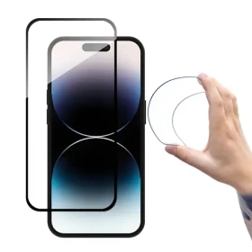 Wozinsky Flexi Nano Glass Full Cover černá / Ochranné sklo / iPhone 14 Pro / Flexibilní