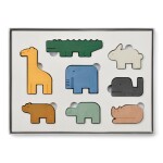 LIEWOOD Barevné křídy Vesa Animals – set 9 barev, multi barva