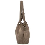 Trendy dámská kožená kabelka na rameno Ruth, taupe