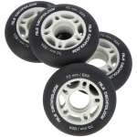 NILS Extreme PU 70x24 82A Matná kolečka černá 4 ks (5907695544091)