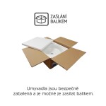 Mereo Umyvadlo na desku i zavěšení s přepadem, 420x425x130 mm, keramické - pro zaslání balíkem UC424212P