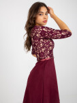 Dámské šaty LK SK 506582 vínové - Lakerta 42/XL
