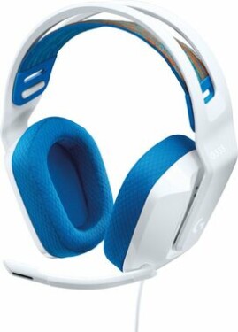 Logitech G335 bílá / Herní sluchátka s mikrofonem / pro PC PS4 Xbox One Nintendo Switch / kabel 1.8m (981-001018)