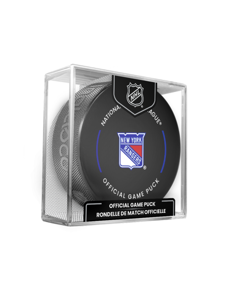 Inglasco / Sherwood Puk New York Rangers NHL Official Game Puck 2022-2023