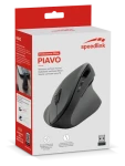 Speed Link PIAVO SL-630019-RRBK černá / Myš / Vertikální ergonomická / Bezdrátová / 5 tlačítek (SL-630019-RRBK)