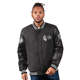 Starter Pánská bunda Chicago Blackhawks NHL First Rounder Varsity Wool Jacket Velikost: XL