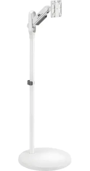 Maclean MC-970W bílá / Mobilní podlahový stojan pro TV / 17-35" / plynová pružina / nosnost 2-10 kg (MC-970)