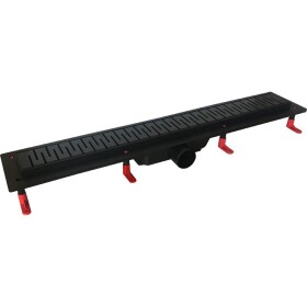 HOPA - Odtokový žlab STANDARDline BLACK - Rozměr A - 100, Varianta roštu - Medium OLPZLABST99BM
