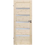 Interiérové dveře Wezuwiusz 5S 70L sukaté nelakované