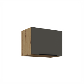 Horní skříňka nad digestoř Aria 50 GU-36 1F Barva korpusu: Dub artisan, Barva dvířek: GR - Graphite AFM