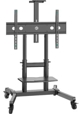 ONKRON TS1891-B černá / Mobilní TV stojan / VESA 200x200-800x600 / 50-90" / do 100 kg / výškově nastavitelný (TS1891-B)
