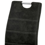 Jídelní židle, černá, látka, HC-483 BK3