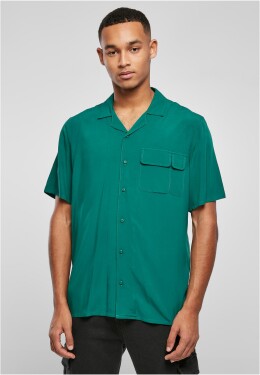 Zelená viskózová košile Camp