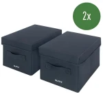 Leitz Úložný box s víkem Fabric modrá / Velikost S / 2 ks / 28,5 x 19 x 16 cm (61460089)