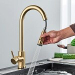 REA - Uzávěr s perlátorem pro kuchyňskou baterii Fresh Brush Gold REA-B9095