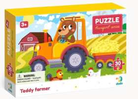 Puzzle Farmář Teddy 30 dílků