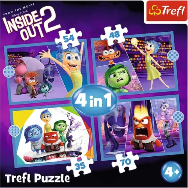 TREFL Puzzle V hlavě 2: Emoce vládnou 4v1