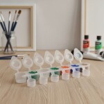 Plastové uzavíratelné kelímky PRIMO 7 x 6 ml