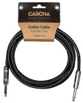 Cascha Standard Line Guitar Cable Straight Black Tweed 9m