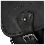 Trendy pánská kožená crossbody taška GW Gawain, černá
