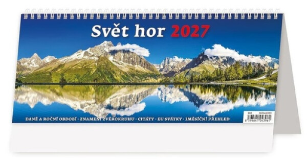 Kalendář stolní 2027 - Svět hor