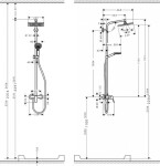 HANSGROHE - Crometta Sprchový set Showerpipe E 240 s baterií, chrom 27284000