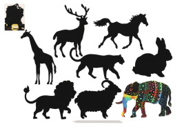 Škrabací obrázek Zvířata/8 ks