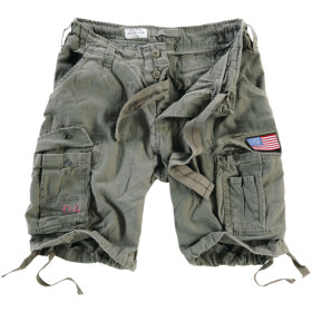 Kalhoty krátké Airborne Vintage Shorts Patch olivové S