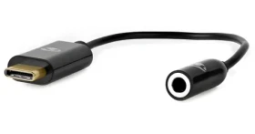 Nedis USB-C audio adaptér černý / Adaptér / USB-C zástrčka - 3,5 mm jack + USB-C zásuvka / 15 cm / box (CCBW65950BK015)