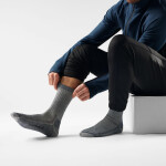 Unisex merino turistické ponožky SMARTWOOL Hike Classic Edition Full Cushion Crew S, Medium Gray velikost: 38-41 (M)