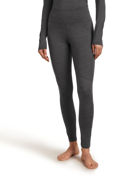 Dámské merino spodky ICEBREAKER Wmns 200 MerinoFine Ace Leggings, Jet Heather velikost: XL