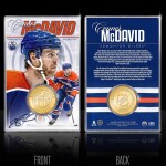 Mince Edmonton Oilers NHL Connor McDavid Acrylic Bronze Coin Card