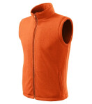 Next fleece vesta unisex oranžová XL