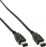 InLine FireWire 6-pin (M) - FireWire 6-pin (M) 5 m černá / Kabel / 6 pin - 6 pin (34005)