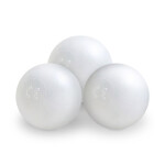 PLUSH NEST PLUSH NEST Suchý bazén kulatý Puffy Lamell (šedý) Ø 90 × 30 cm s 200 perleťovými míčky