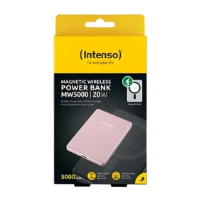 Intenso MW5000 růžová / Powerbanka / bezdrátová / MagSafe / 5000 mAh / USB-C PD 20W (7344023)