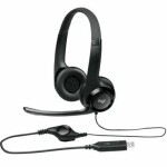Rozbaleno - Logitech Headset H390 / USB / stereo sluchátka s mikrofonem / rozbaleno (981-000406.rozbaleno)