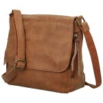 Trendy dámská koženková crossbody kabelka Anelise, hnědá