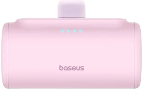 Baseus Compact 5000mAh 20W růžová / Powerbanka / 1x USB-C (M) + 1x USB-C (F) (P10068306413-00)
