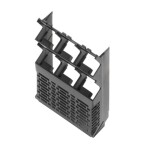 Electronics housings, OMNIMATE Housing - series CH20MBlack, Side element, Width: 67,5 mm